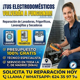 Reparación Lavadoras y Lavavajillas | GRATIS