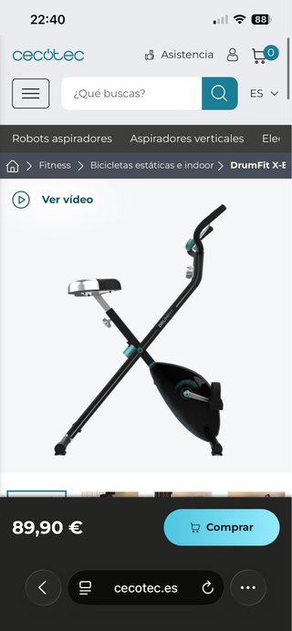 Bicicleta Estática DrumFit X-Bike Neo