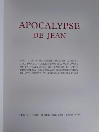 Apocalipsis de San Juan Facsímil Medieval Oxford