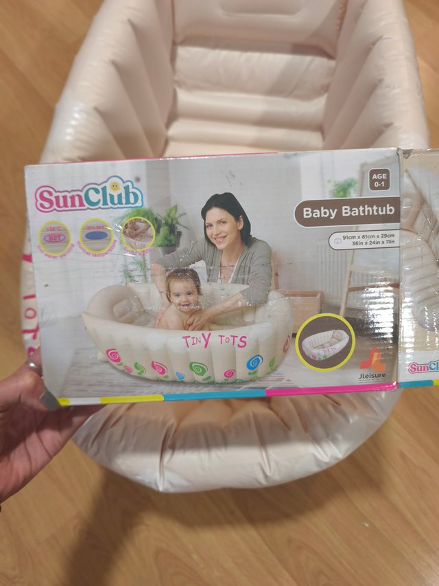 Bañera hinchable SunClub para bebé (0-1 año)