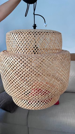 Lámpara de techo bambú SINNERLIG Ikea