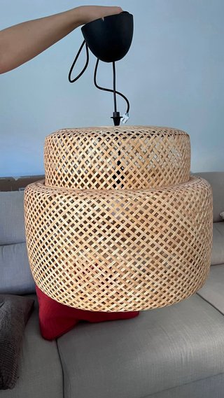 Lámpara de techo bambú SINNERLIG Ikea