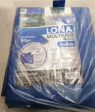 Lona Multiuso 5x8m Azul