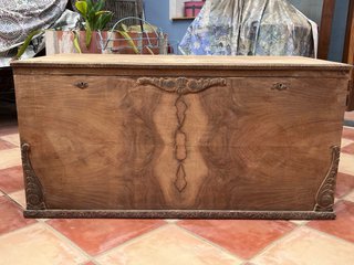 Baúl antiguo de madera RESTAURADO