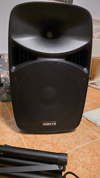 Vonyx VPS 152A 1000W Altavoces 15 con Luces LED
