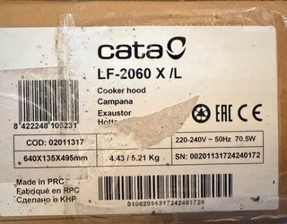 Campana extractora Cata LF-2060 X