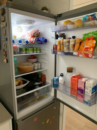 Frigorífico Beko plateado
