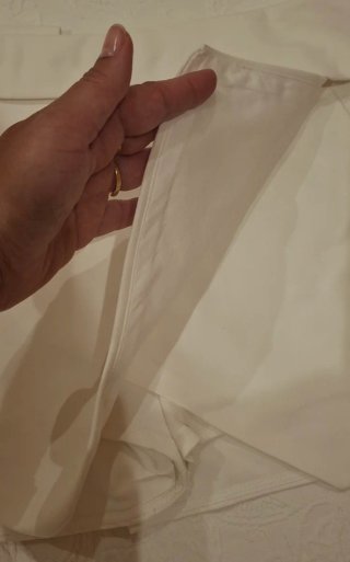 Falda pantalón Zara blanca mini
