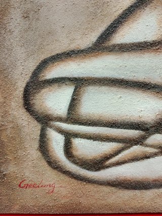 Pintura acrílica figura humana