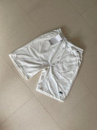 Pantalones cortos Lacoste blancos talla L
