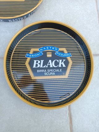 Set 3 Vassoi Birra Nastro Azzurro black speciale