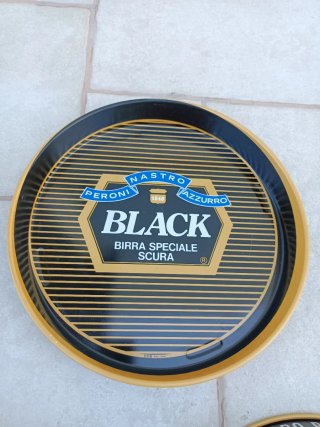Set 3 Vassoi Birra Nastro Azzurro black speciale