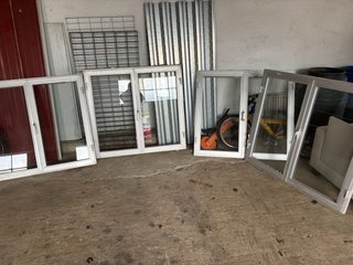 Ventanas de aluminio gris