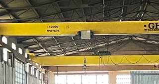 Puente grúa 5 Tn mando inalámbrico 18m