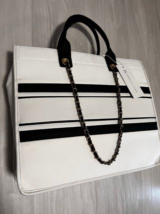 Bolso Abbott Lyon Blanco y Negro