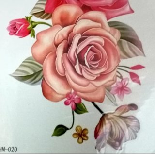 Pack 6 Tatuajes Temporales Flores Rosas (NUEVOS!)