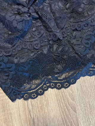 Top encaje negro tirantes talla única