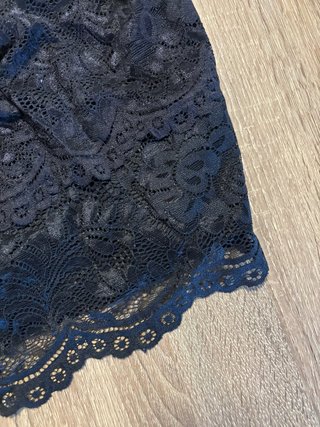 Top encaje negro tirantes talla única