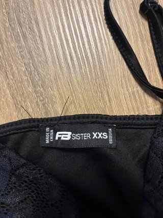 Top encaje negro tirantes talla única