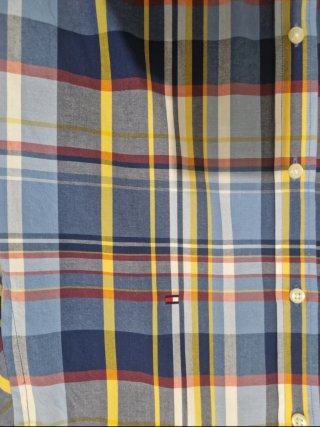 Camisa Tommy Hilfiger cuadros azul multicolor