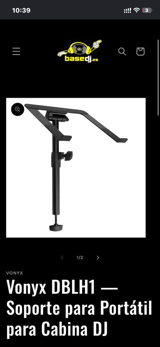 Soporte Vonyx DBLH1 para Cabina DJ