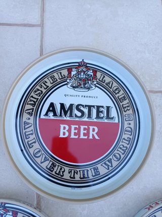 Set 3 vassoi birra Amstel vintage