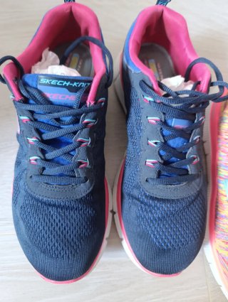 Zapatillas Skechers Azul y Rosa