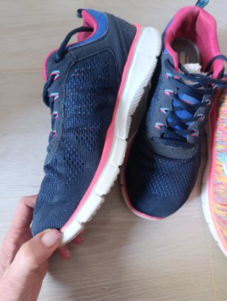 Zapatillas Skechers Azul y Rosa