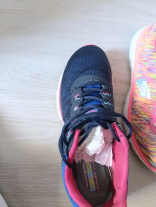 Zapatillas Skechers Azul y Rosa