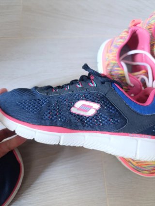 Zapatillas Skechers Azul y Rosa