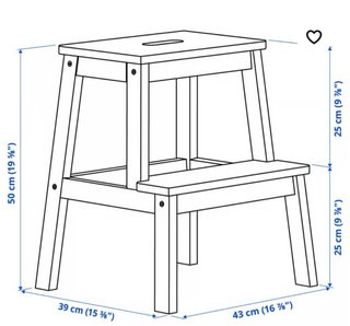Escalera/Banco Madera IKEA