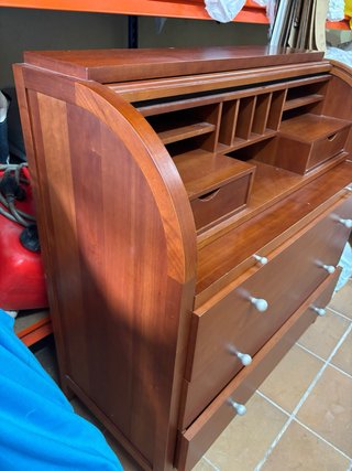 Escritorio antiguo madera maciza de  cerezo