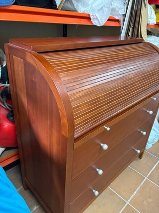 Escritorio antiguo madera maciza de  cerezo