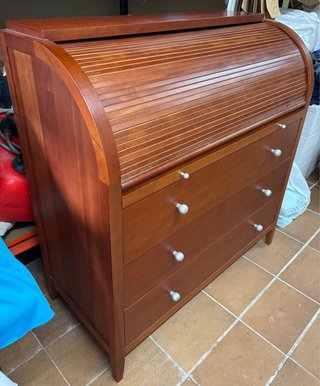 Escritorio antiguo madera maciza de  cerezo