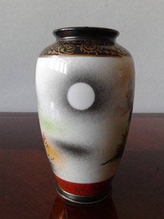 Jarrón chino de porcelana vintage