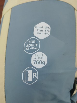 Saco de dormir Naturehike LW180 XL 760 gramos