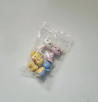 Lote 4 figuras tipo Littlest Pet Shop