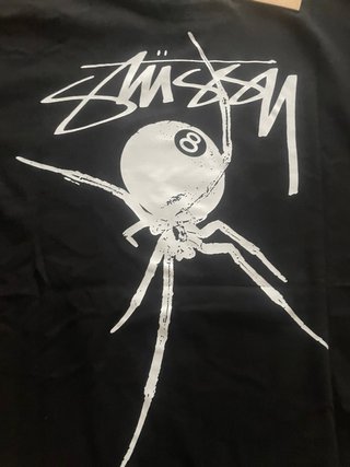 Camiseta Stüssy Arachnid Negra Talla M