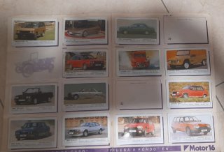 Álbum Motor 16 para cromos.