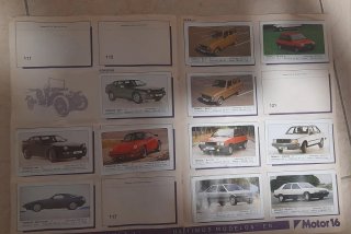 Álbum Motor 16 para cromos.