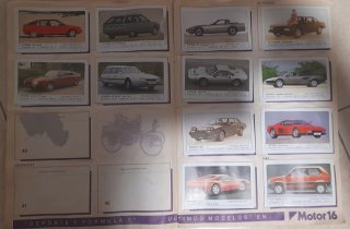 Álbum Motor 16 para cromos.
