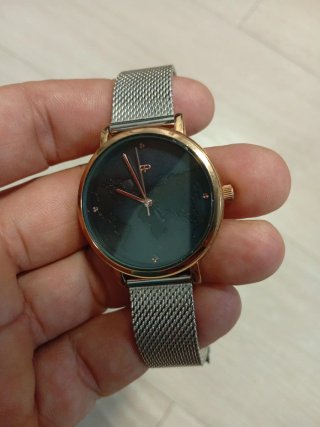 Reloj Parfois Malla Metálica Dorado y Plateado