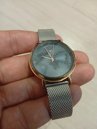 Reloj Parfois Malla Metálica Dorado y Plateado