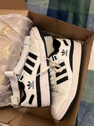 Adidas Forum Low J Blancas y Negras