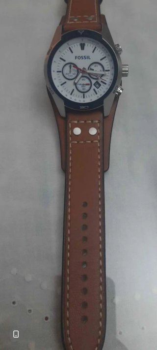 Reloj Fossil Hombre Cuero Marrón/Plata
