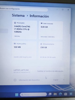 Vendo portátil HP 250 G7 gris