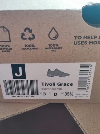 Zapatillas Clarks Tivoli Grace Rosa T35.5