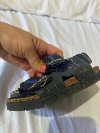 Sandalias para bebé azul marino