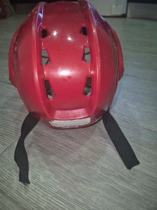 Casco portero Hockey Hierba Bauer Rojo