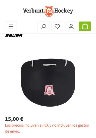 Casco portero Hockey Hierba Bauer Rojo